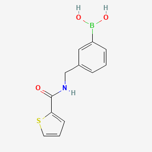 Chemical structure of (3-((Thiophene-2-carboxamido)methyl)phenyl)boronic acid