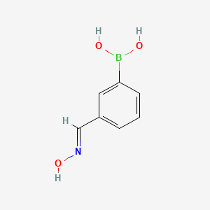 Chemical structure of [3-[(E)-hydroxyiminomethyl]phenyl]boronic acid