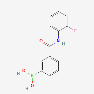 Chemical structure of 3-[(2-Fluorophenyl)carbamoyl]benzeneboronic acid