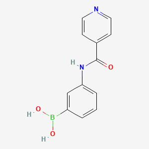 Chemical structure of (3-(Isonicotinamido)phenyl)boronic acid