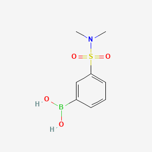 Chemical structure of [3-(dimethylsulfamoyl)phenyl]boronic acid