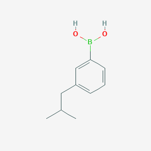 Chemical structure of 3-Isobutylphenylboronic acid