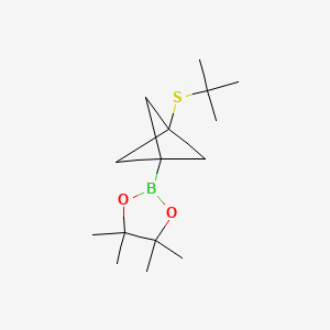 Chemical structure of [2-Methyl-5-(tert-butyl)-d12]-thiophene-3-boronic acid pinacol ester