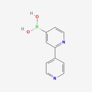 Chemical structure of [2,4'-bipyridin]-4-ylboronic acid