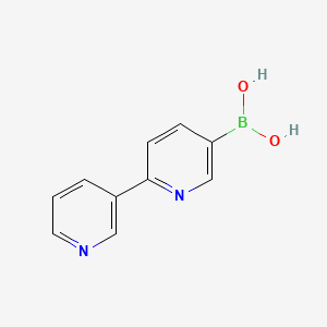 Chemical structure of [2,3'-Bipyridin]-5-ylboronic acid