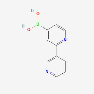 Chemical structure of [2,3'-bipyridin]-4-ylboronic acid