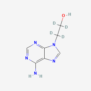 Chemical structure of [2-(6-Amino-9H-purin-9-yl)ethanol-d4