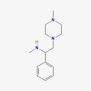 Chemical structure of [2-(4-METHYLPIPERAZINYL)-1-PHENYLETHYL]METHYLAMINE
