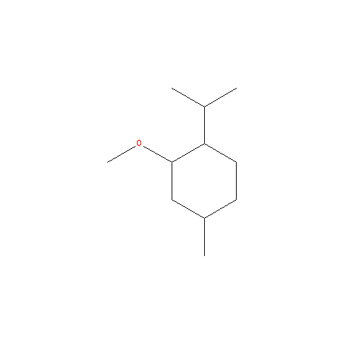 Chemical structure of 1-Menthyl methyl ether
