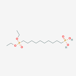 Chemical structure of [10-(Diethoxy-phosphoryl)-decyl]-phosphonic acid