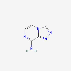 Chemical structure of [1,2,4]Triazolo[4,3-a]pyrazin-8-amine