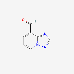Chemical structure of [1,2,4]Triazolo[1,5-a]pyridine-8-carbaldehyde