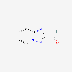 Chemical structure of [1,2,4]Triazolo[1,5-a]pyridine-2-carbaldehyde
