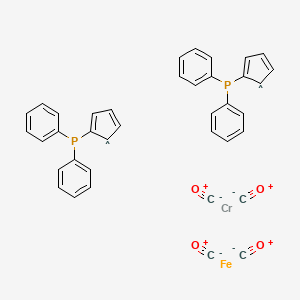 Chemical structure of [1,1'-Bis(diphenylphosphino)ferrocene]tetracarbonylchroMiuM