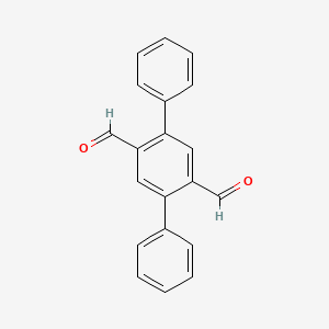 Chemical structure of [1,1':4',1“]-terphenyl-2',5'-dicarbaldehyde