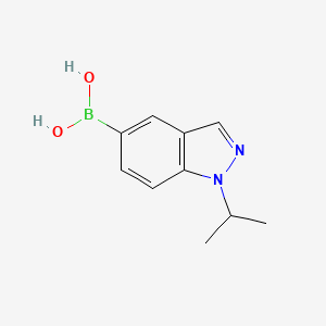 Chemical structure of [1-(Propan-2-yl)-1H-indazol-5-yl]boronic acid