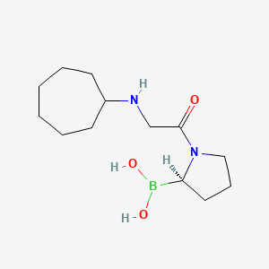 Chemical structure of [1-(iso-Propyl)-2-methyl-d10]-imidazole-4-boronic acid pinacol ester