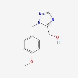 Chemical structure of [1-(4-Methoxybenzyl)-1H-1,2,4-triazol-5-yl]methanol