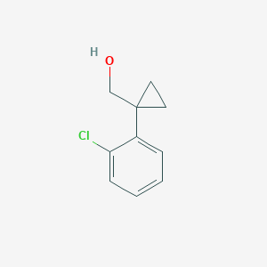 Chemical structure of [1-(2-Chlorophenyl)cyclopropyl]methanol