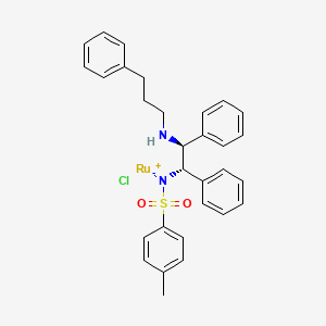 Chemical structure of [(S,S)-Teth-TsDpen RuCl]