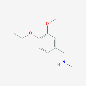 Chemical structure of N-(4-ethoxy-3-methoxybenzyl)-N-methylamine
