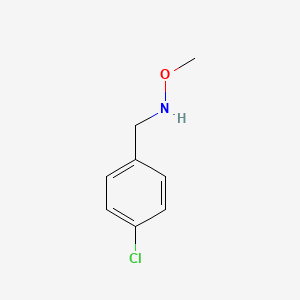 Chemical structure of [(4-Chlorophenyl)methyl](methoxy)amine