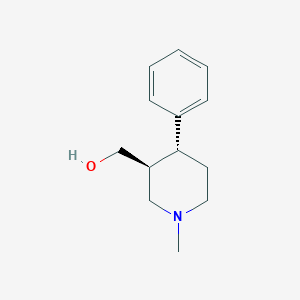 Chemical structure of [(3S,4R)-4-Phenyl-1-methylpiperidinyl]methanol