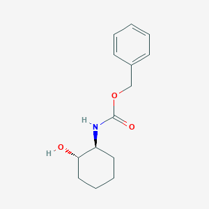 Chemical structure of [(1S,2S)-2-Hydroxycyclohexyl]carbamic Acid Phenylmethyl Ester