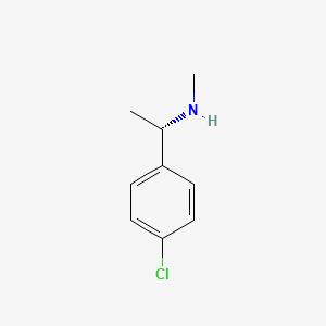 Chemical structure of [(1S)-1-(4-chlorophenyl)ethyl]methylamine