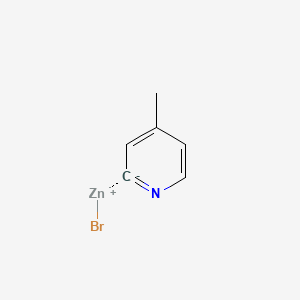 Chemical structure of 5-Methyl-2-pyridylzinc bromide