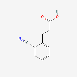 Chemical structure of 3-(2-Cyanophenyl)propanoic acid