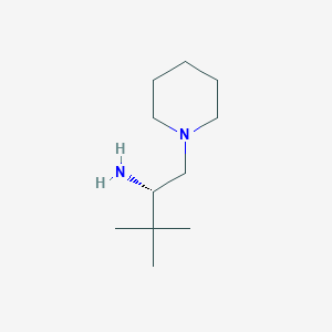 Chemical structure of (αS)-α-tert-Butyl-1-piperidineethanamine