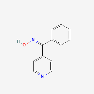 Chemical structure of Methanone, phenyl-4-pyridinyl-, oxime