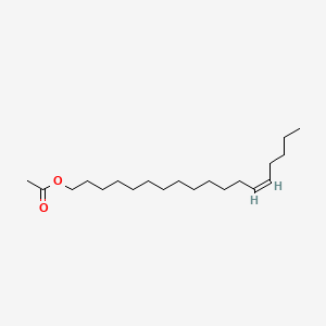 Chemical structure of (Z)-Octadec-13-en-1-yl acetate