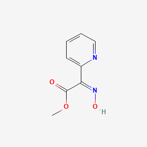 Chemical structure of (Z)-Methyl 2-(hydroxyimino)-2-(pyridin-2-yl)acetate