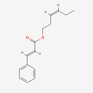 Chemical structure of (Z)-hex-3-en-1-yl cinnamate