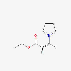 Chemical structure of Ethyl 3-pyrrolidinocrotonate