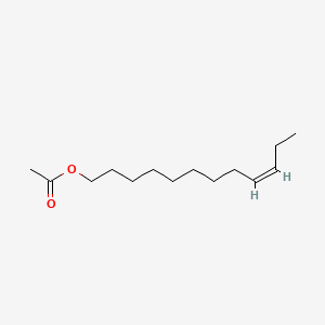 Chemical structure of 9-Dodecenyl acetate, (9Z)-