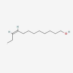 Chemical structure of 9-Dodecen-1-ol
