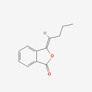 Chemical structure of (Z)-Butylidenephthalide