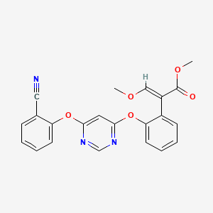 Chemical structure of (Z)-Azoxystrobin
