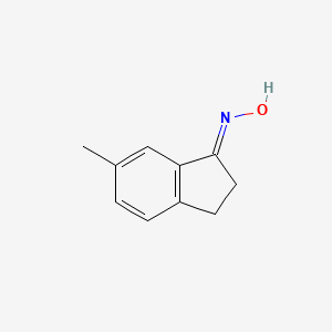 Chemical structure of 6-Methyl-2,3-dihydro-1H-inden-1-one oxime