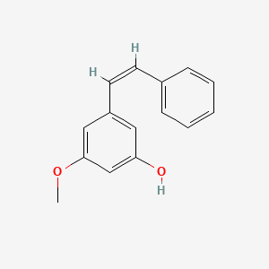 Chemical structure of (Z)-3-Hydroxy-5-methoxystilbene