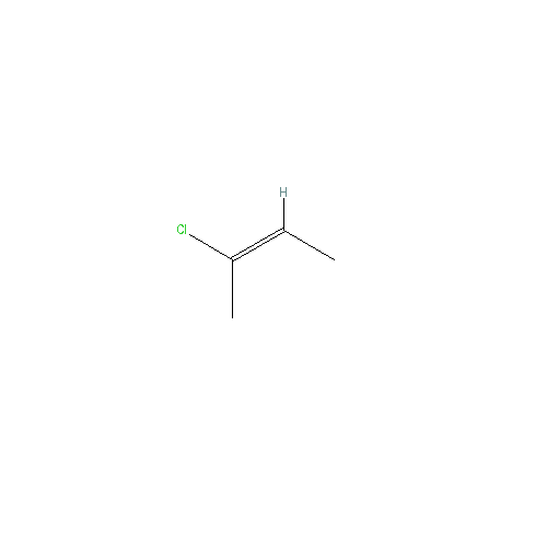 Chemical structure of 2-Chloro-2-butene