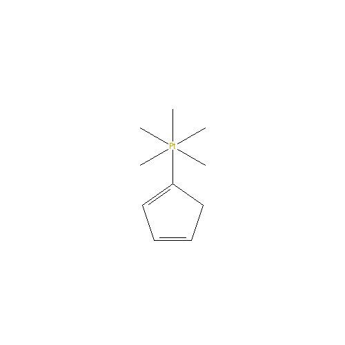 Chemical structure of (Trimethyl)pentamethylcyclopentadienylplatinum(IV)