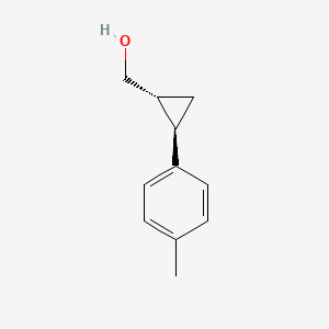 Chemical structure of (trans-2-(p-tolyl)cyclopropyl)methanol