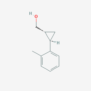 Chemical structure of (trans-2-(o-tolyl)cyclopropyl)methanol