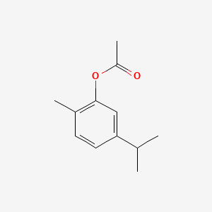 Chemical structure of (trans-2-(5-methoxy-2-methylphenyl)cyclopropyl)methanol