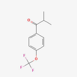 Chemical structure of (trans-2-(4-(trifluoromethoxy)phenyl)cyclopropyl)methanol