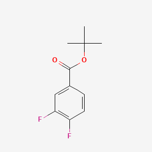 Chemical structure of (trans-2-(4-(difluoromethoxy)phenyl)cyclopropyl)methanol